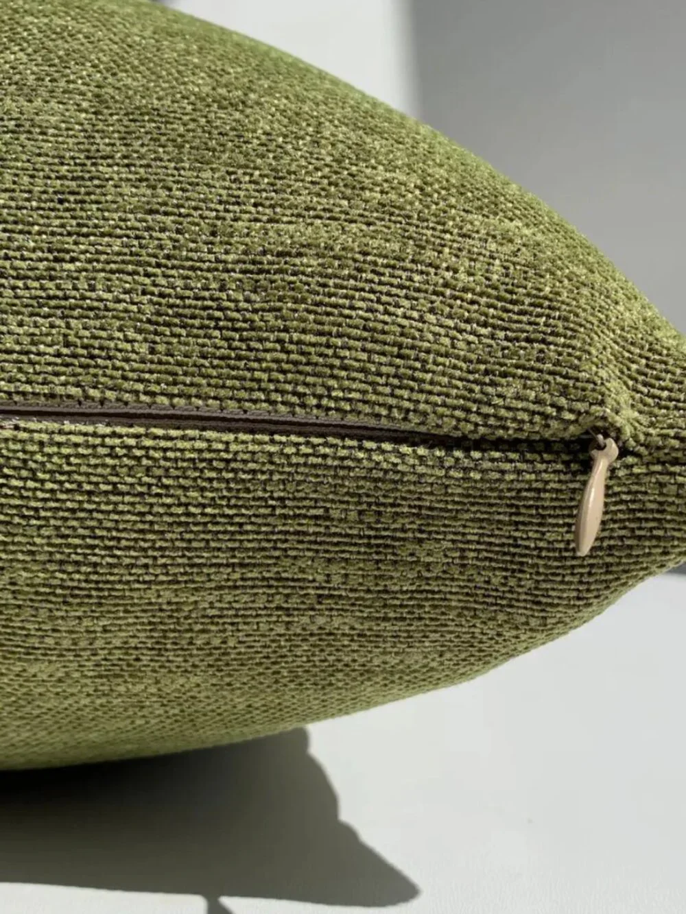 New 18x18 Linen + Cotton Pillow Cover, Olive Green